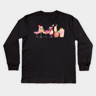 Happy Hour Kids Long Sleeve T-Shirt